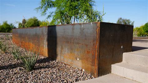 corten steel planter boxes for sale|long metal planter outdoor boxes.